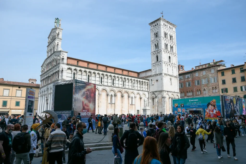 Programma Lucca Comics: gli stand nella piazza principale